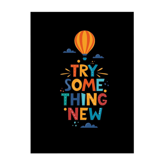 "Try Something New" Matte Finish Inspirational Quote Photo Frame